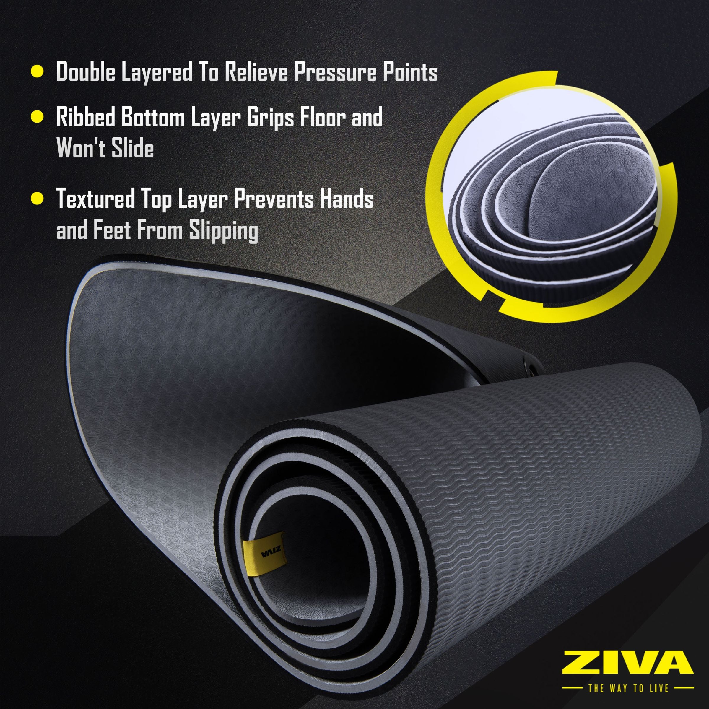 TPE Deluxe Yoga Mat 10 mm