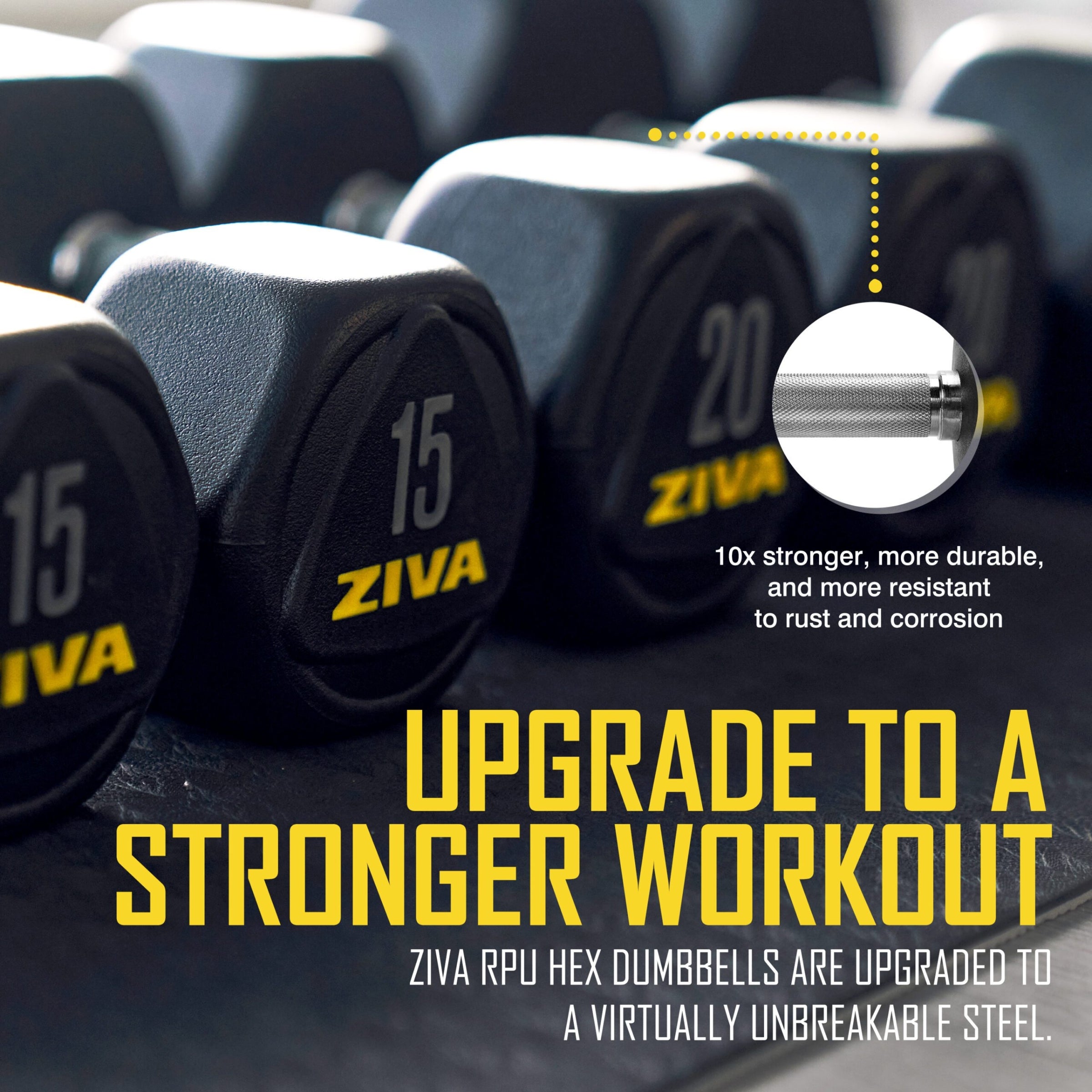 SL Hexagon Urethane Dumbbells 2kg Increment